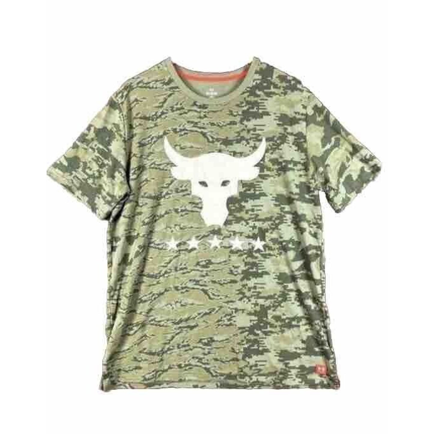 NWT Project Rock X Under Armour Men’s Size XL T-Shirt Camo Camouflage Veterans