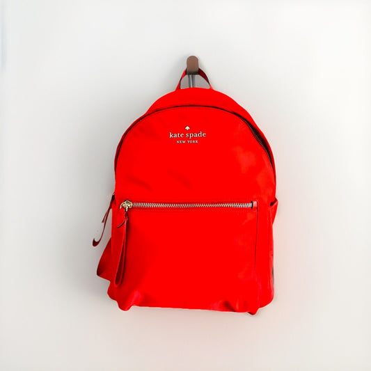 NWOT Kate Spade New York Red Chelsea Nylon Backpack Medium Adjustable Straps