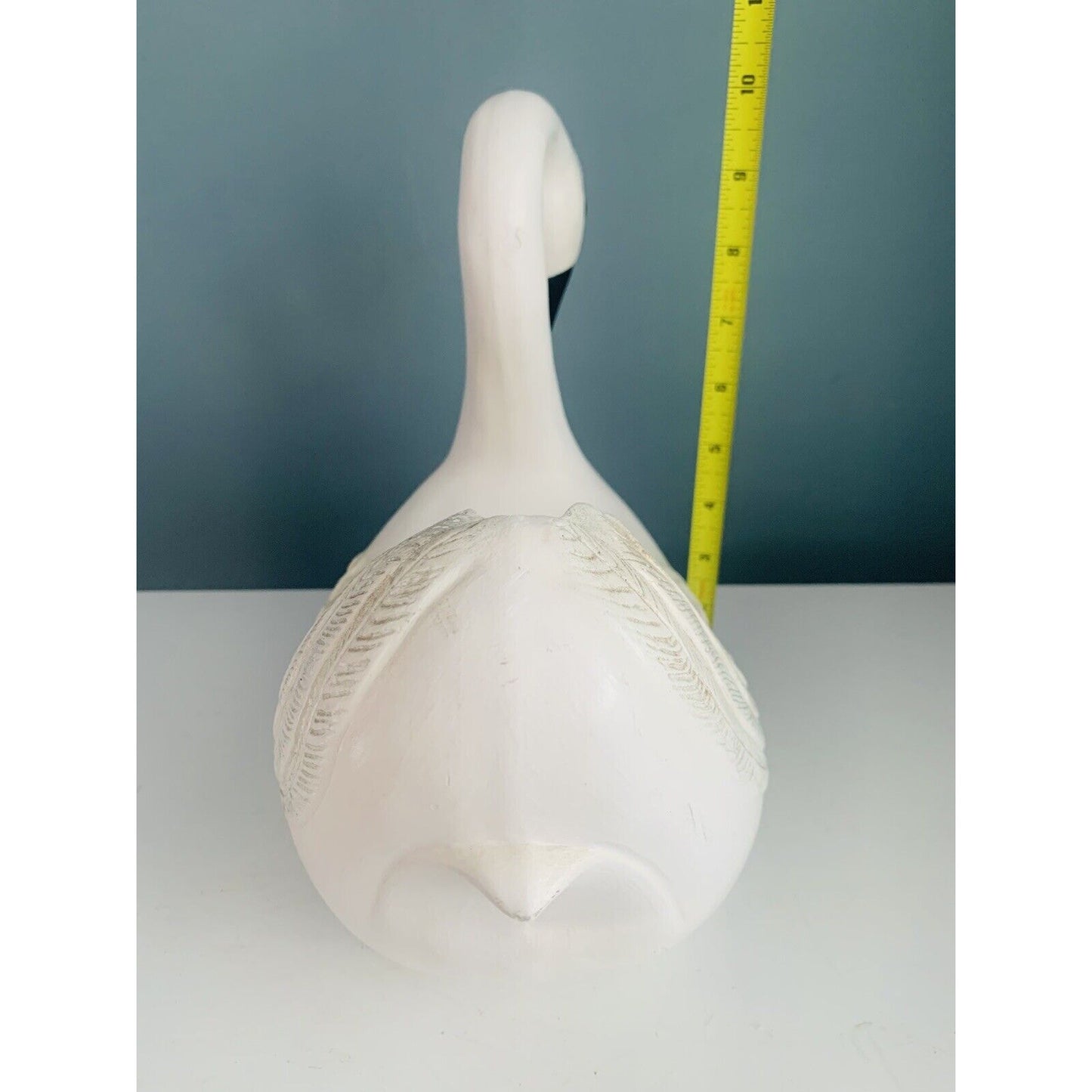 Vintage 1979 Swan Planter Great Plains Ceramic Pottery Mold 400 313 White Black