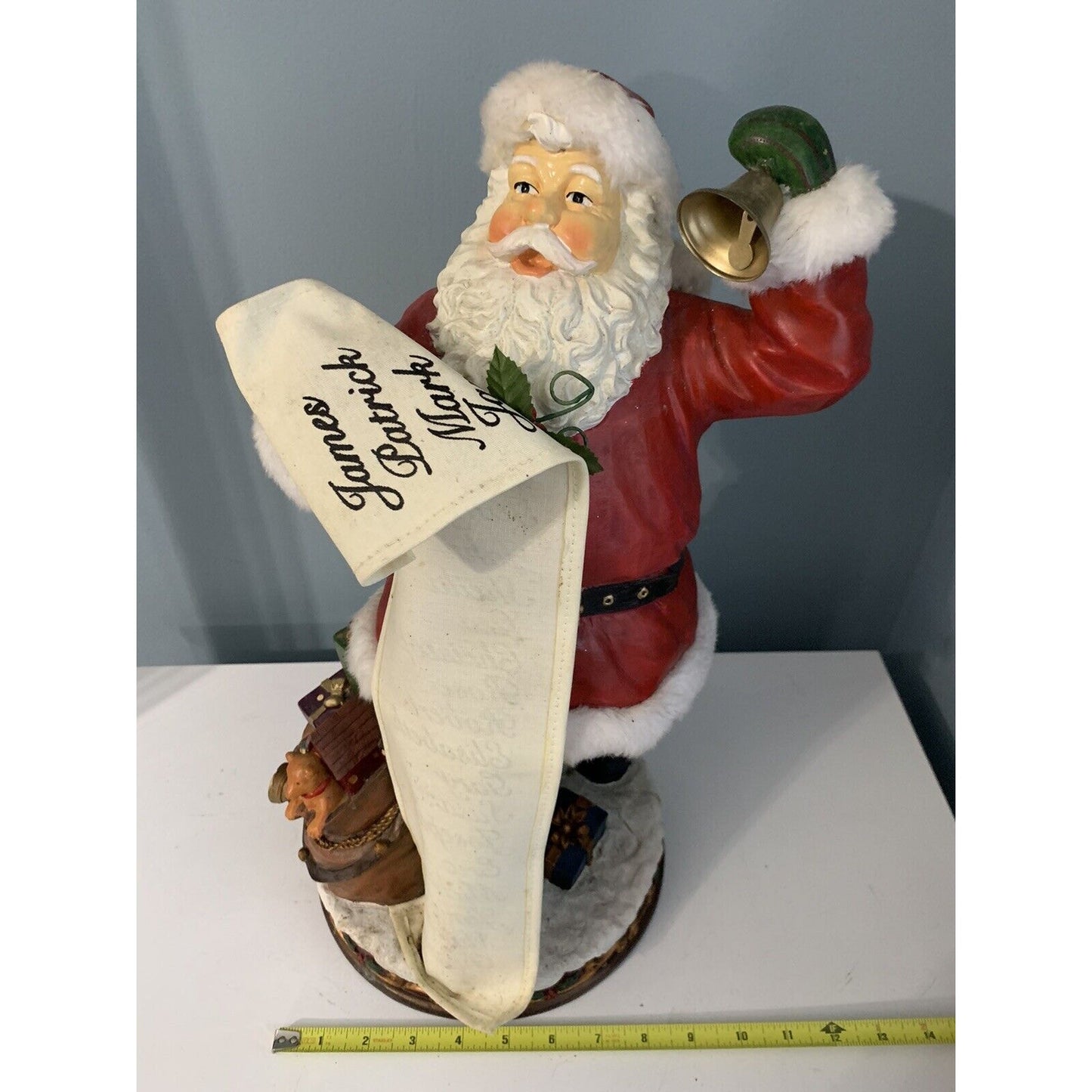 18" Tall Santa Clause Figurine Naughty & Nice List Christmas Holiday Decor