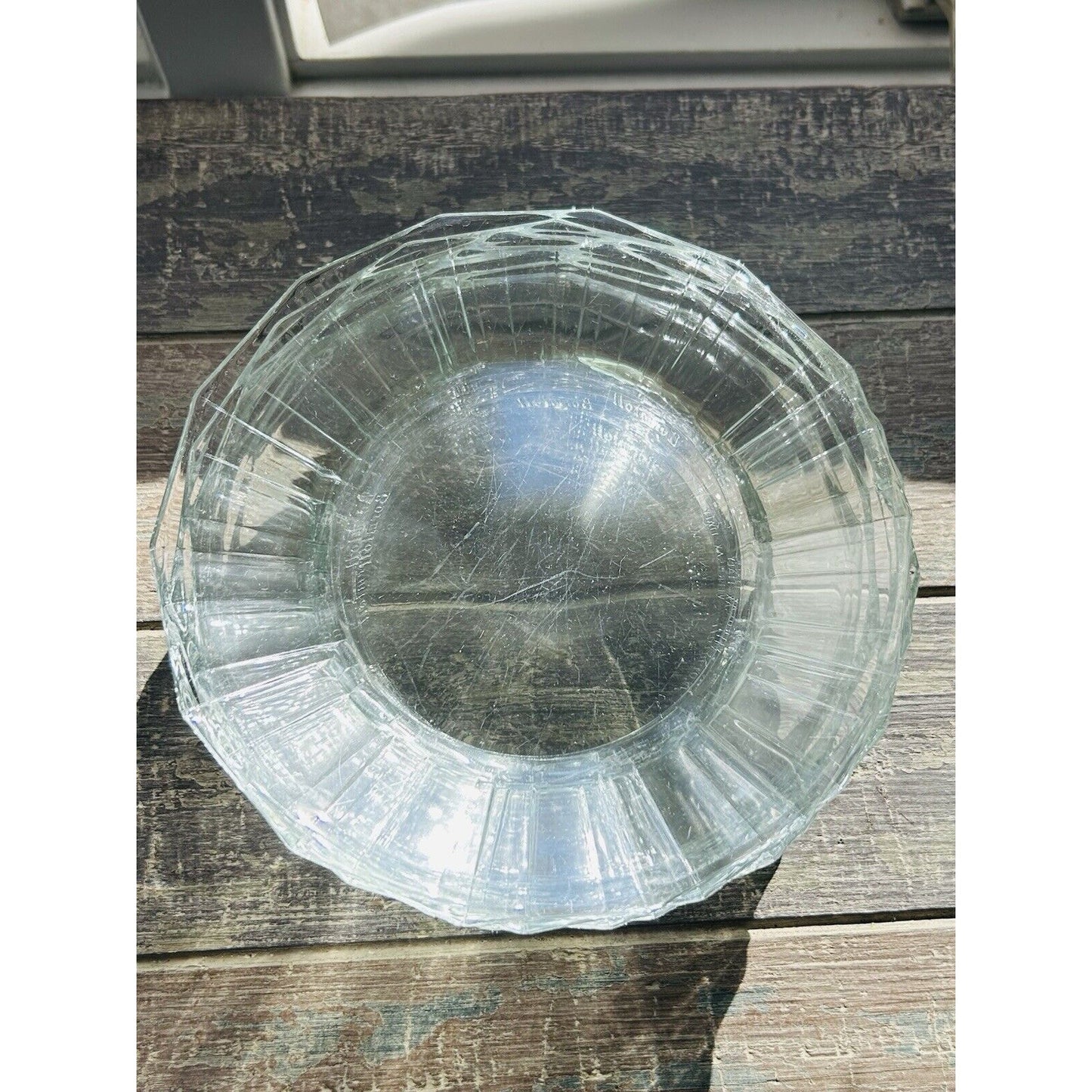 4 Bormioli Rocco OXFORD Salad Dessert Plates Vitrosax Italy Clear Crystal Panel