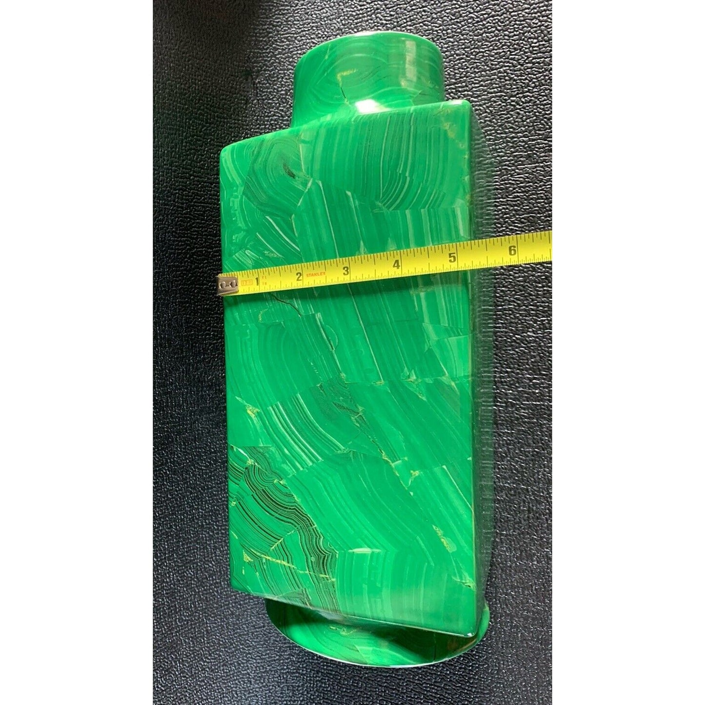 Cyan Design Jaded Vase 13” Tall x 5 1/4” W Heavy 09870 Green Malachite Solid