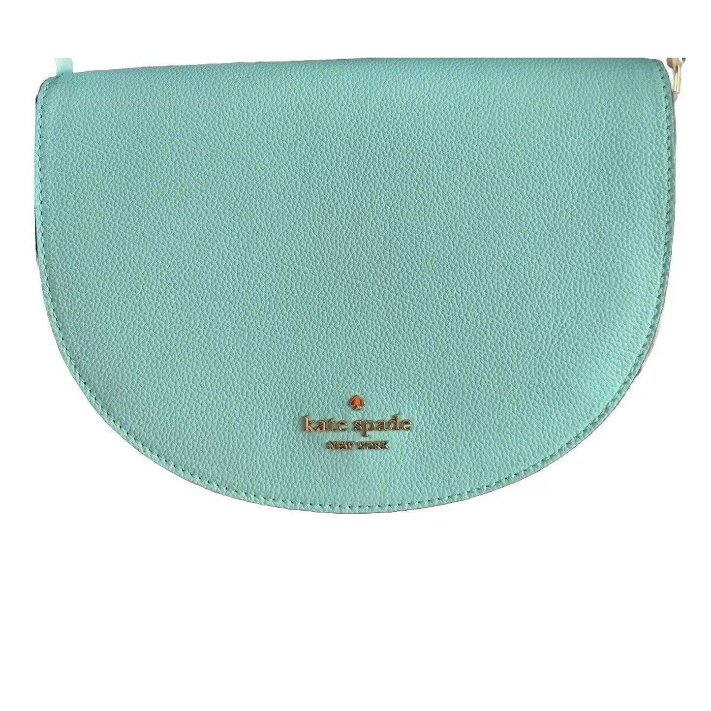 NWOT Kate Spade Luna Pebbled Leather Crescent Crossbody Perfect Pool Blue Purse