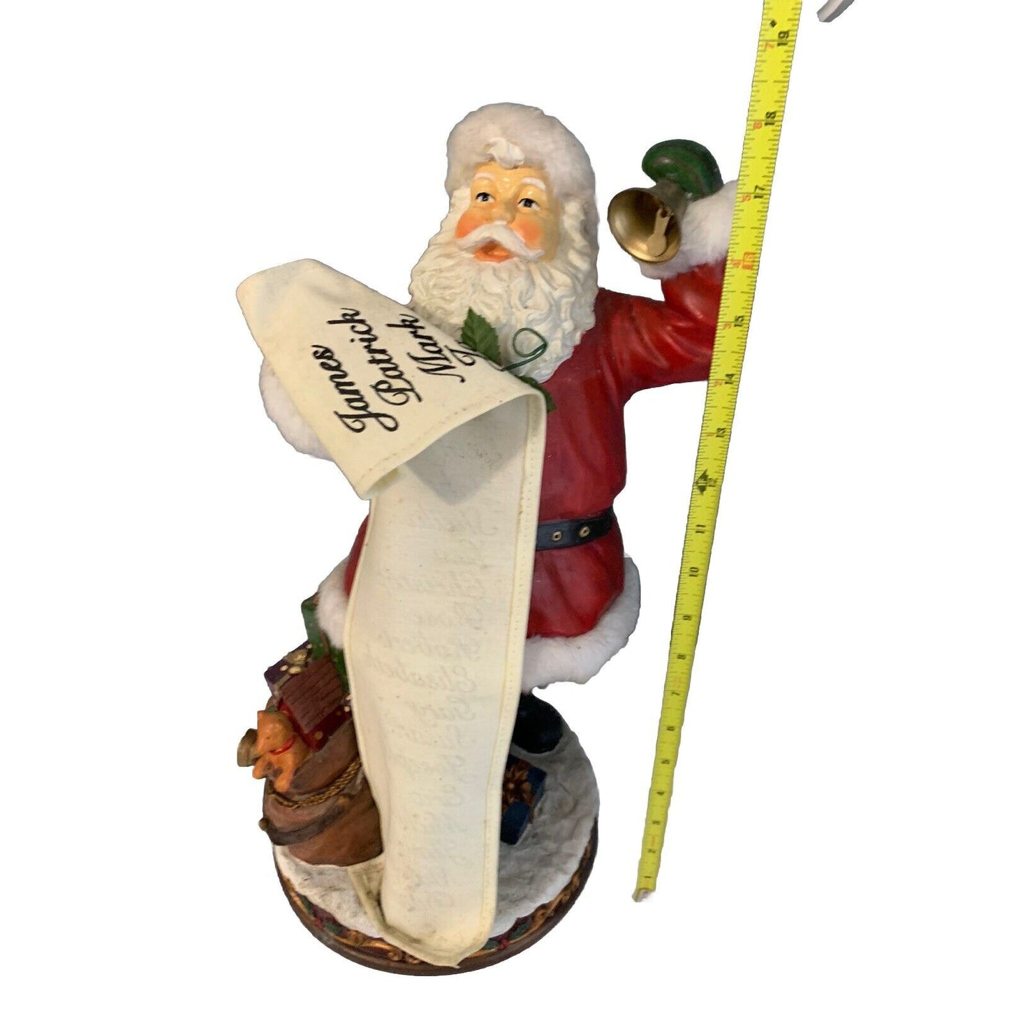 18" Tall Santa Clause Figurine Naughty & Nice List Christmas Holiday Decor