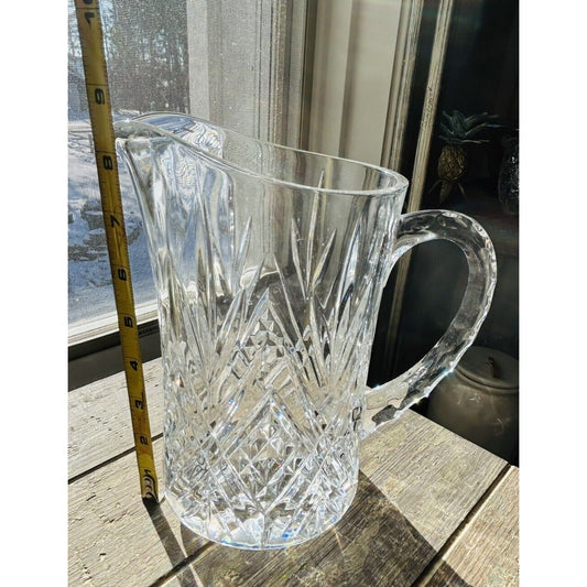 Vintage Cristal de Flandre Pitcher France 24% Genuine Lead Crystal Water Drink