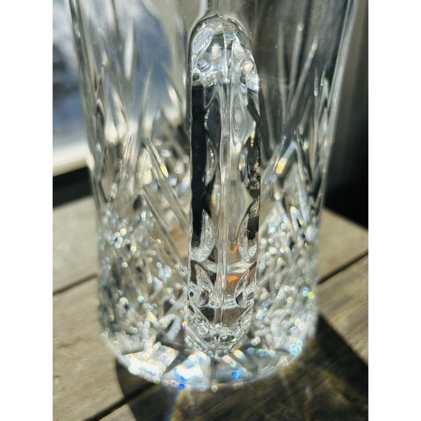 Vintage Cristal de Flandre Pitcher France 24% Genuine Lead Crystal Water Drink