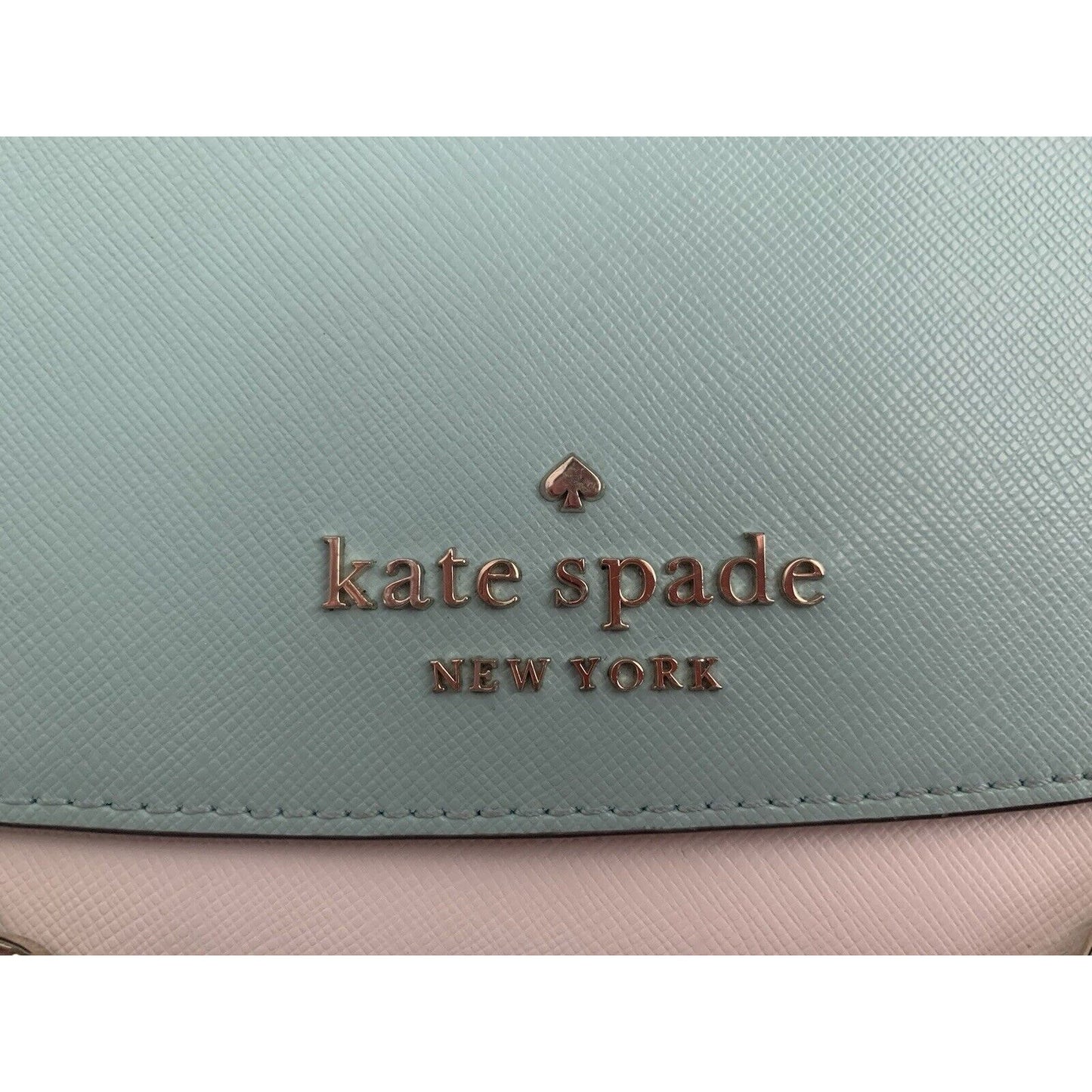 Kate Spade Carson Colorblock Convertible Crossbody Purse Aqua Poolside Gold