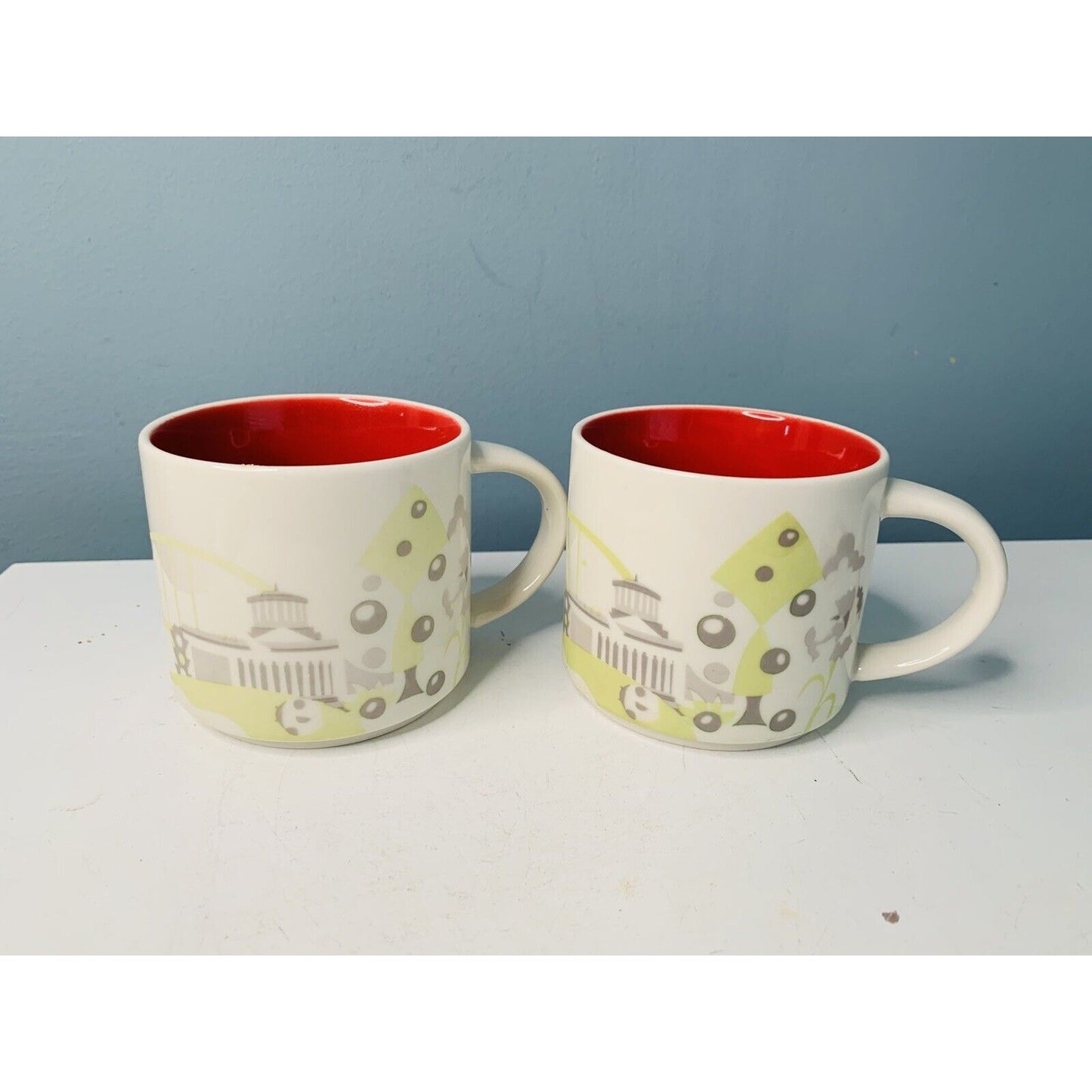 2 Starbucks Ohio Coffee Cup Mug “You Are Here Collection” YAH 14 Oz Mug 2013