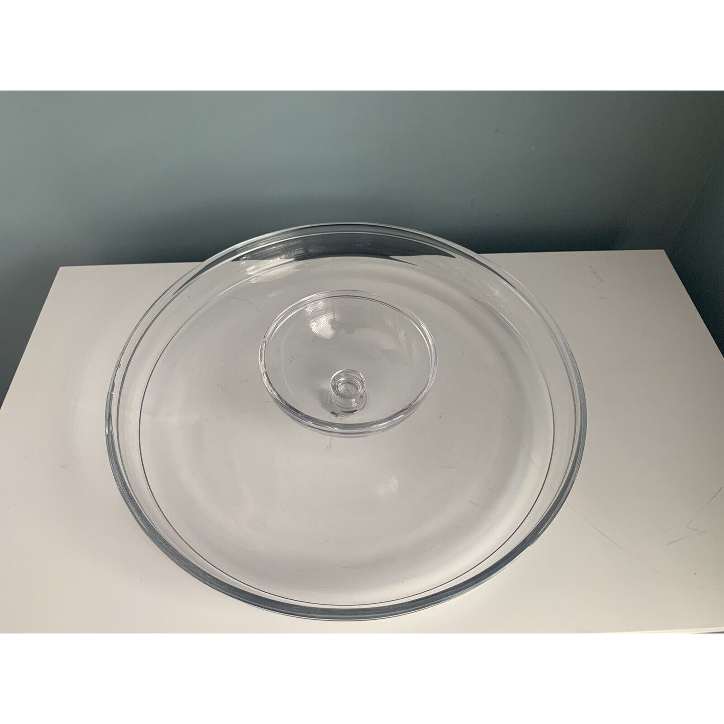 Pottery Barn Glass Grace Chip & Dip Tray Platter Serving Dish 13 3/4” W New Tags