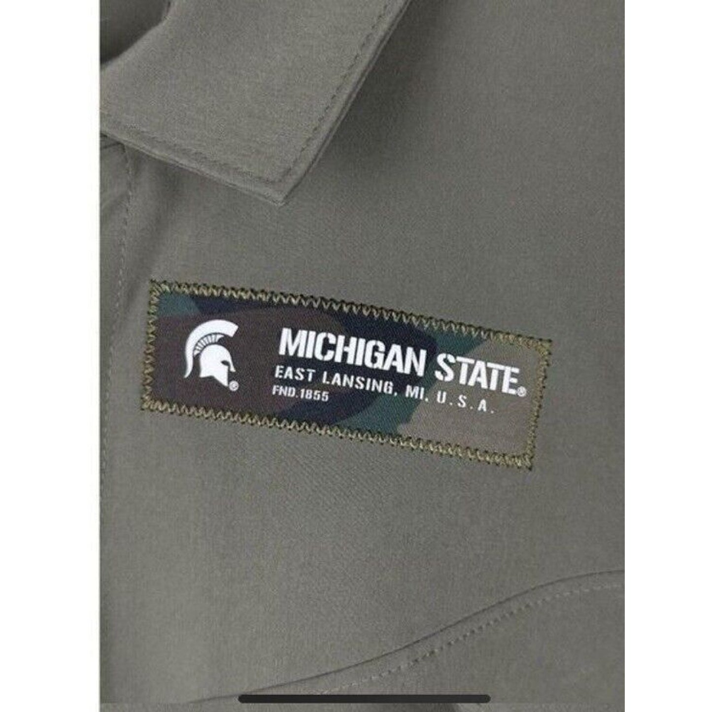 NWT Nike Mens Michigan State Spartans Salute To Service Polo Medium MSU Military