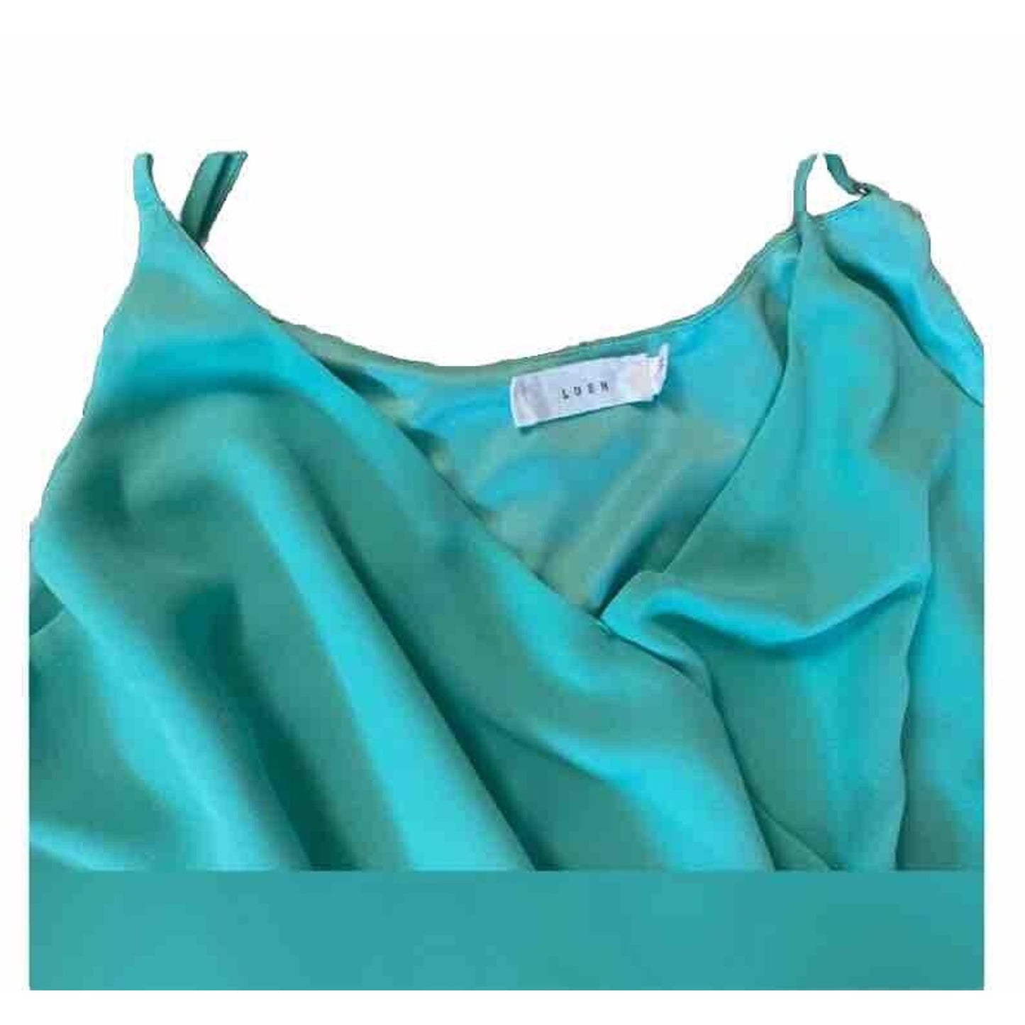 Lush High-Low Midi Dress Women’s Size Large Teal Wedding Bridesmaid Dance Formal