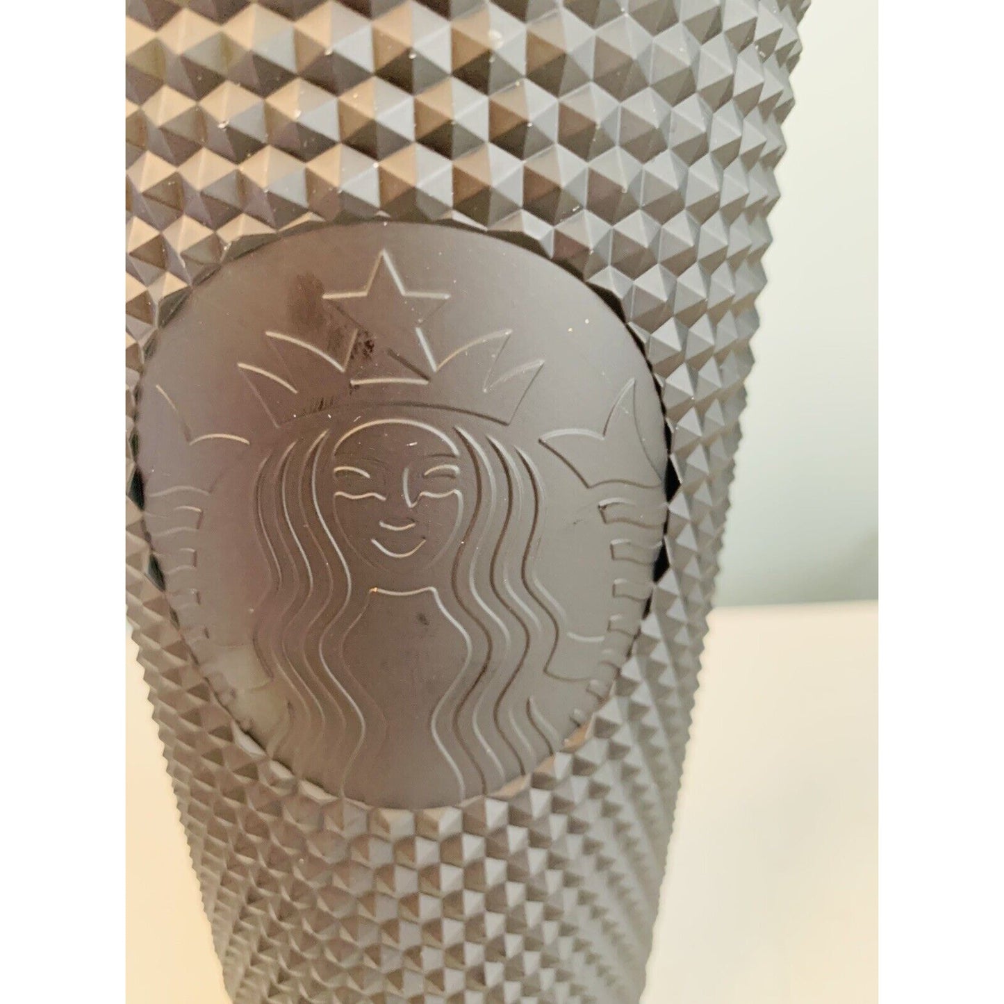 NWOT Starbucks Black Matte Studded 24oz Tumbler Limited Edition Mermaid No Straw