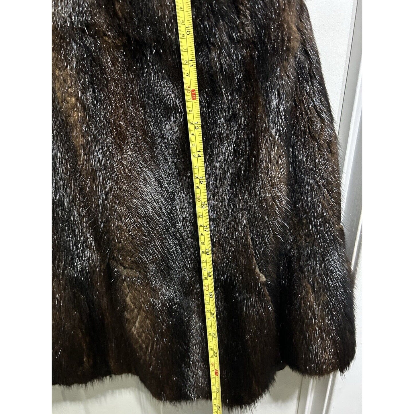 Vintage John W. Thomas & Co. Minneapolis 1950's-60's Brown Black Fur Cloak Coat