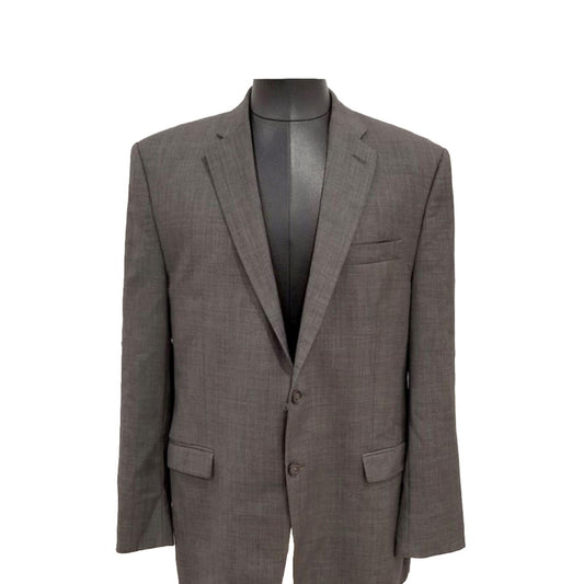 Ralph Lauren 100% Wool 2 Button Sport Coat Suit Separate 46L Mens Blazer Gray