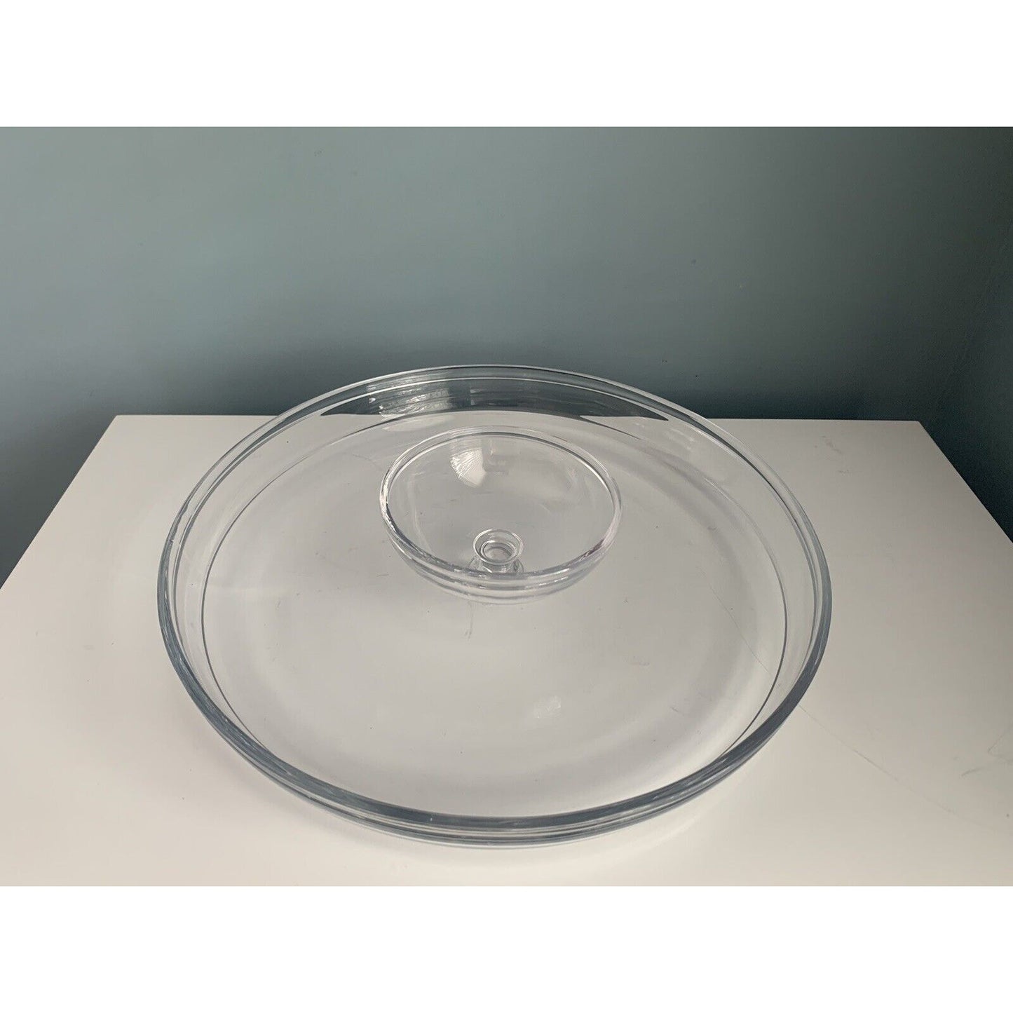 NWT Pottery Barn Glass Grace Chip & Dip Tray Platter Serving Dish 13 3/4” W