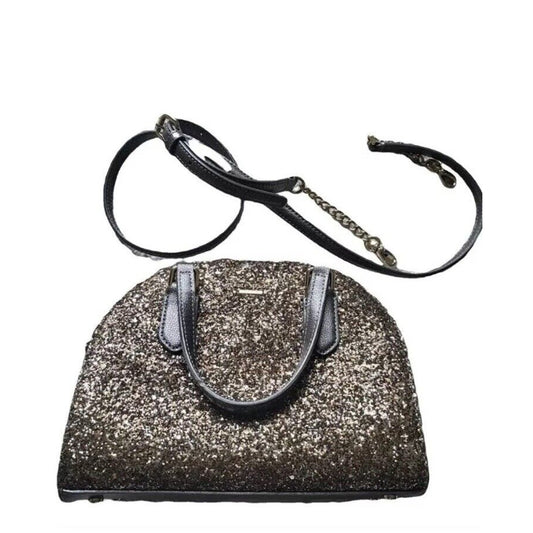 Kate Spade Mini Reiley Laurel Way Glitter Satchel crossbody Wristlet