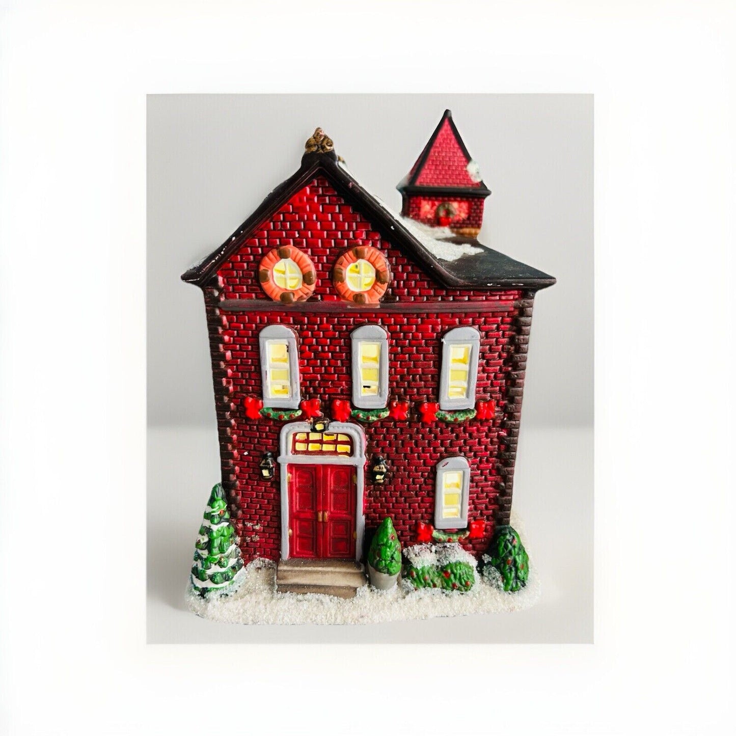 St Nicholas Square Fire Station 2007 Village Collection Illuminated Original Box