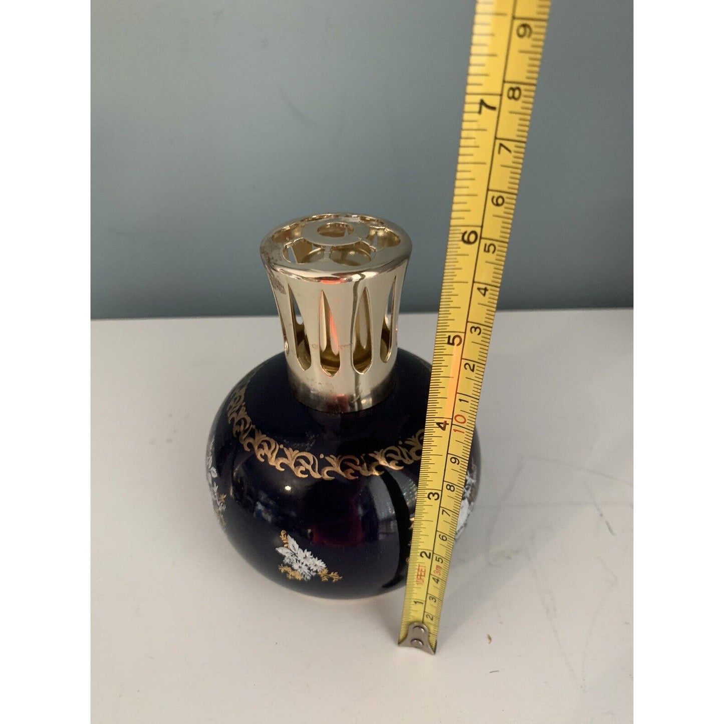 Vintage LAMPE BERGER Perfume Bottle Made In France BLEU DE SEVRES Porcelain Spra