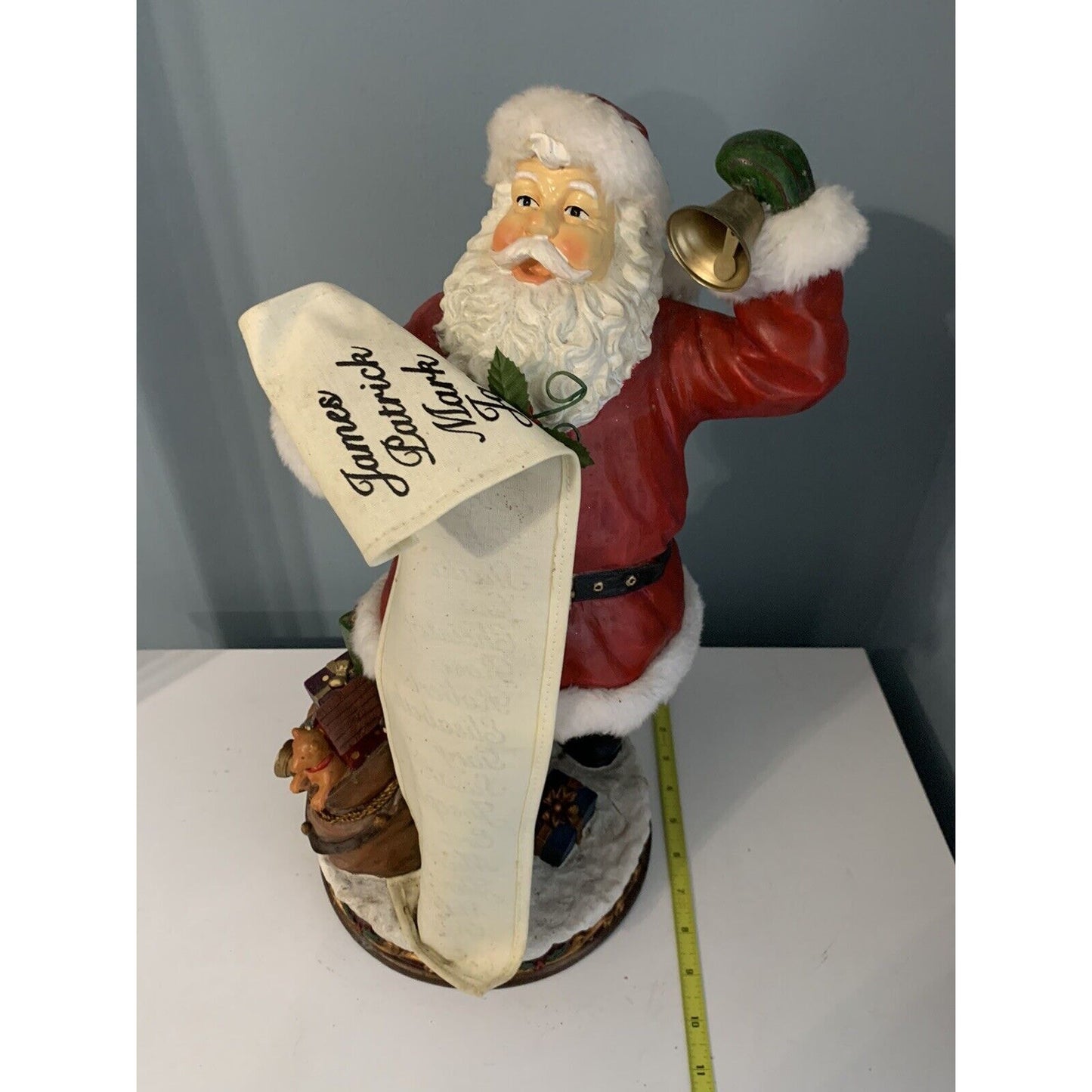 18" Tall Santa Clause Figurine Naughty & Nice List Christmas Holiday Decor