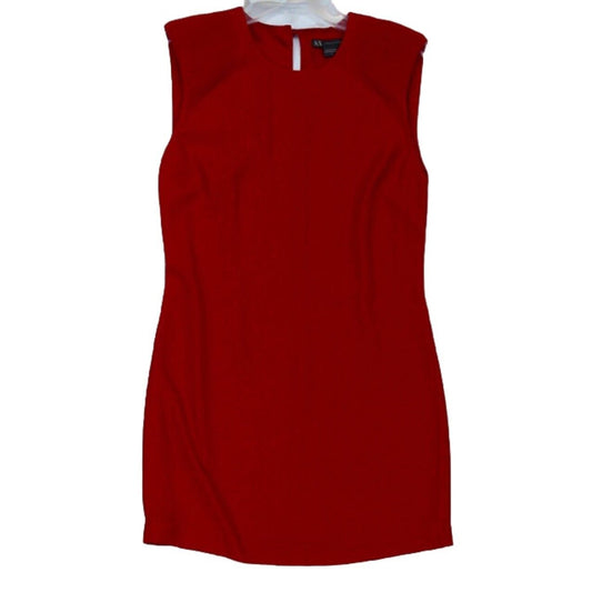 ARMANI EXCHANGE AX Bright Red Sheath Dress Size 0 Sleeveless