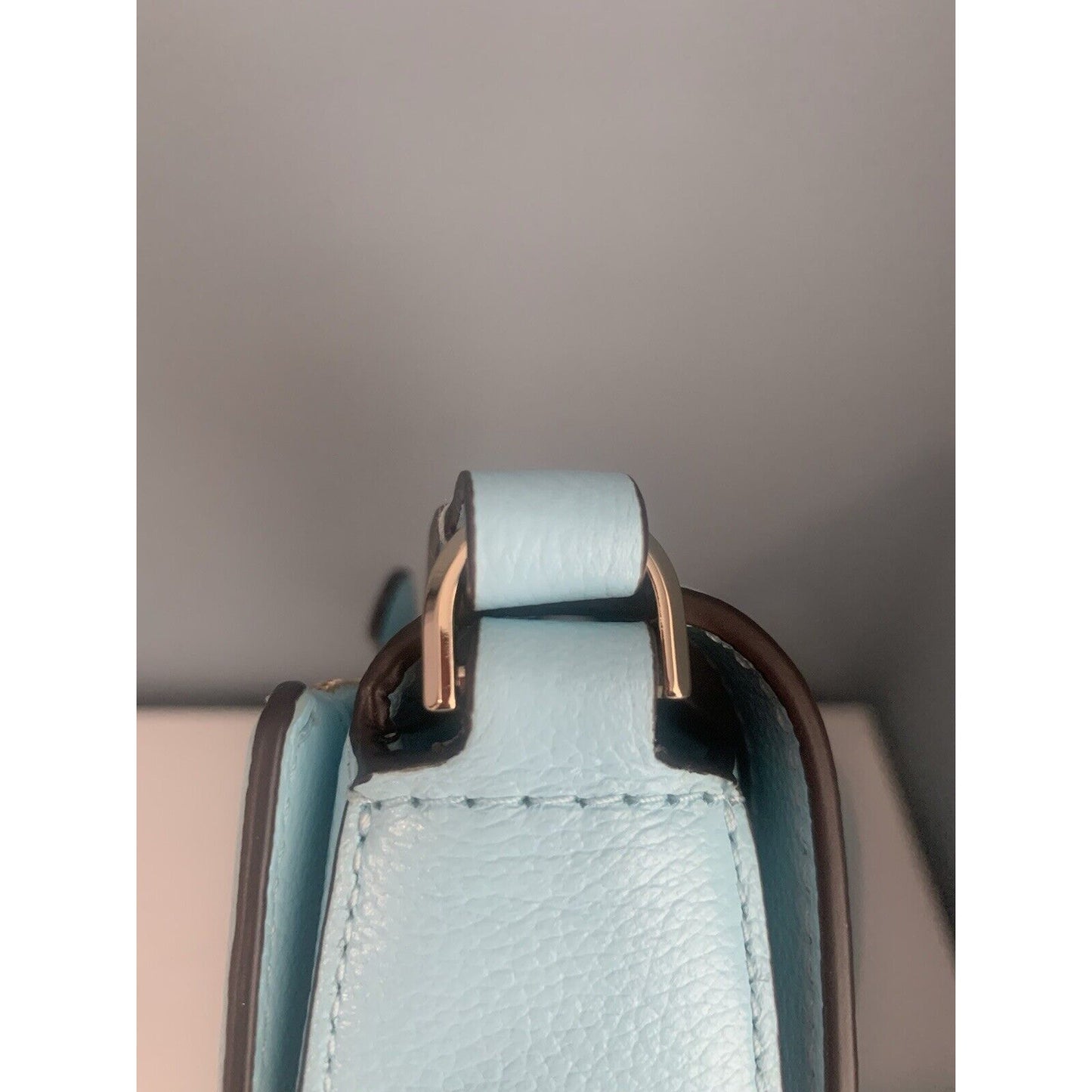 NWOT Kate Spade Luna Pebbled Leather Crescent Crossbody Perfect Pool Blue Purse