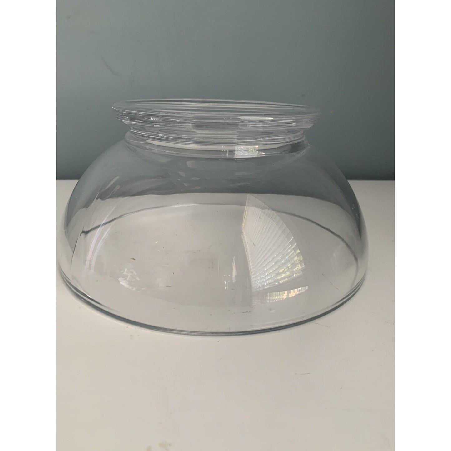 NWT Pottery Barn Glass Grace Serving Bowl Small 8.5” W Dish Clear MSRP $30 Clear