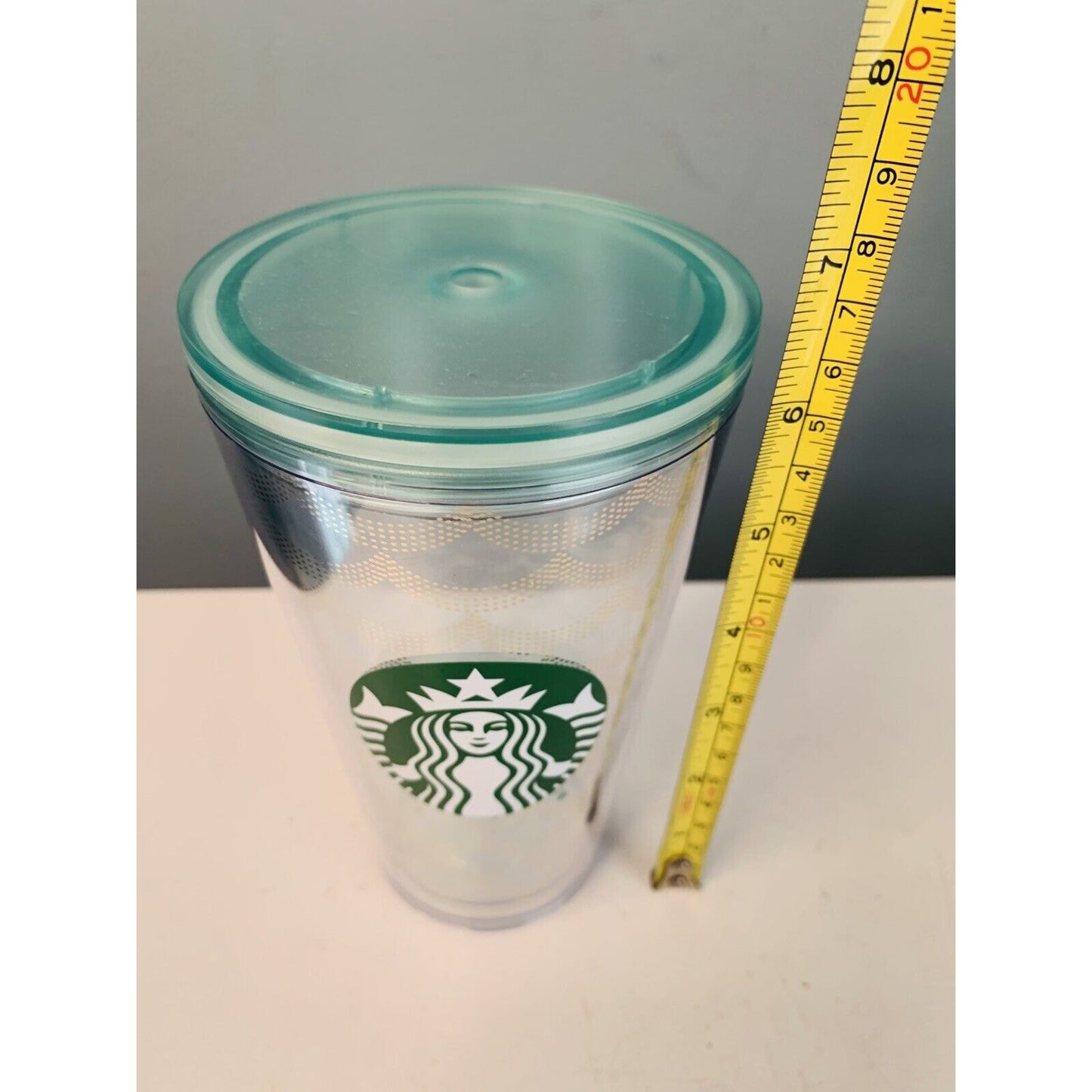 New Starbucks Acrylic Iridescent Mermaid Scales Cold Cup Tumbler 16 oz No Straw