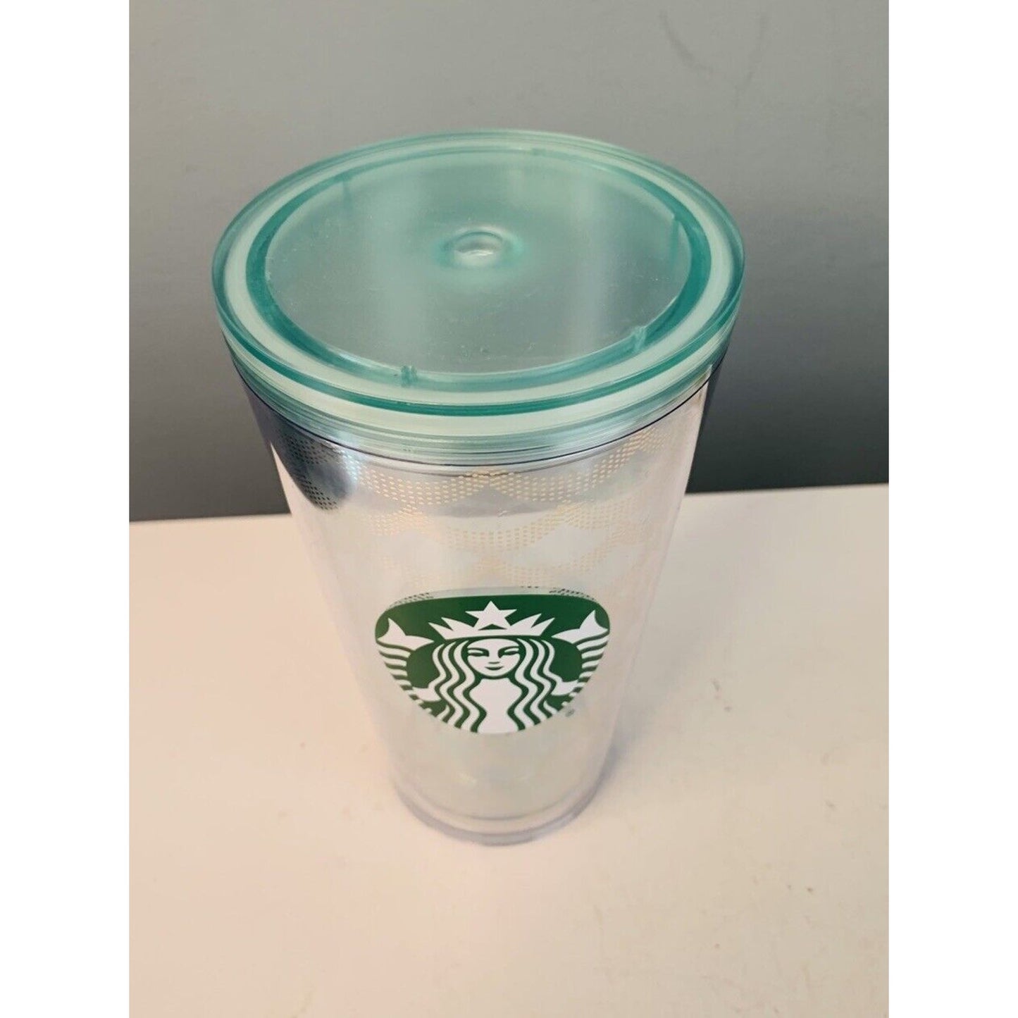 New Starbucks Acrylic Iridescent Mermaid Scales Cold Cup Tumbler 16 oz No Straw