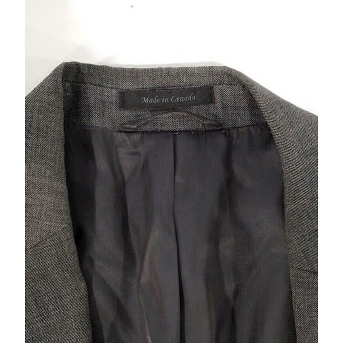 Ralph Lauren 100% Wool 2 Button Sport Coat Suit Separate 46L Mens Blazer Gray