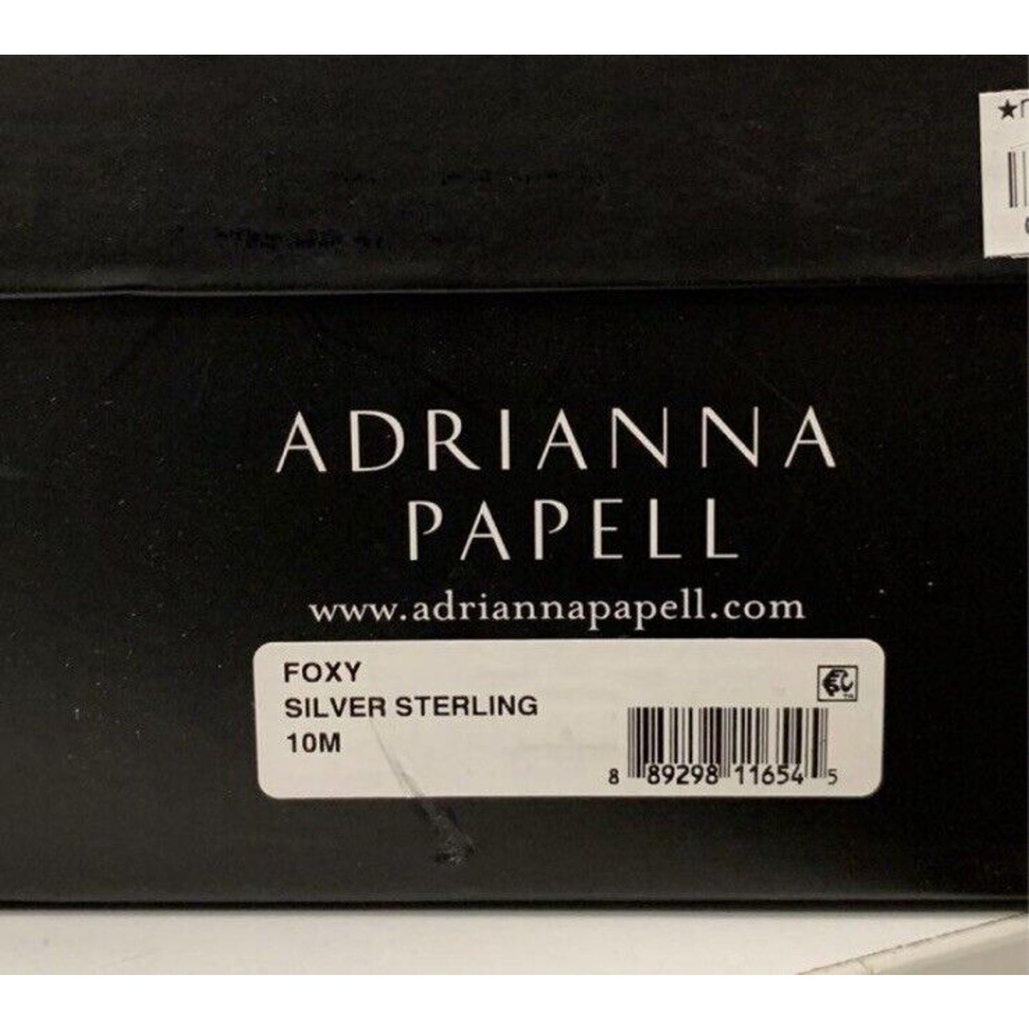 Women's ADRIANNA PAPELL Silver High Heel Shoes Size 10 Pre-owned Original Box