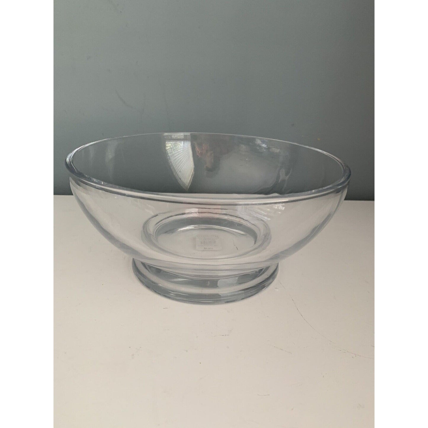 NWT Pottery Barn Glass Grace Serving Bowl Small 8.5” W Dish Clear MSRP $30 Clear