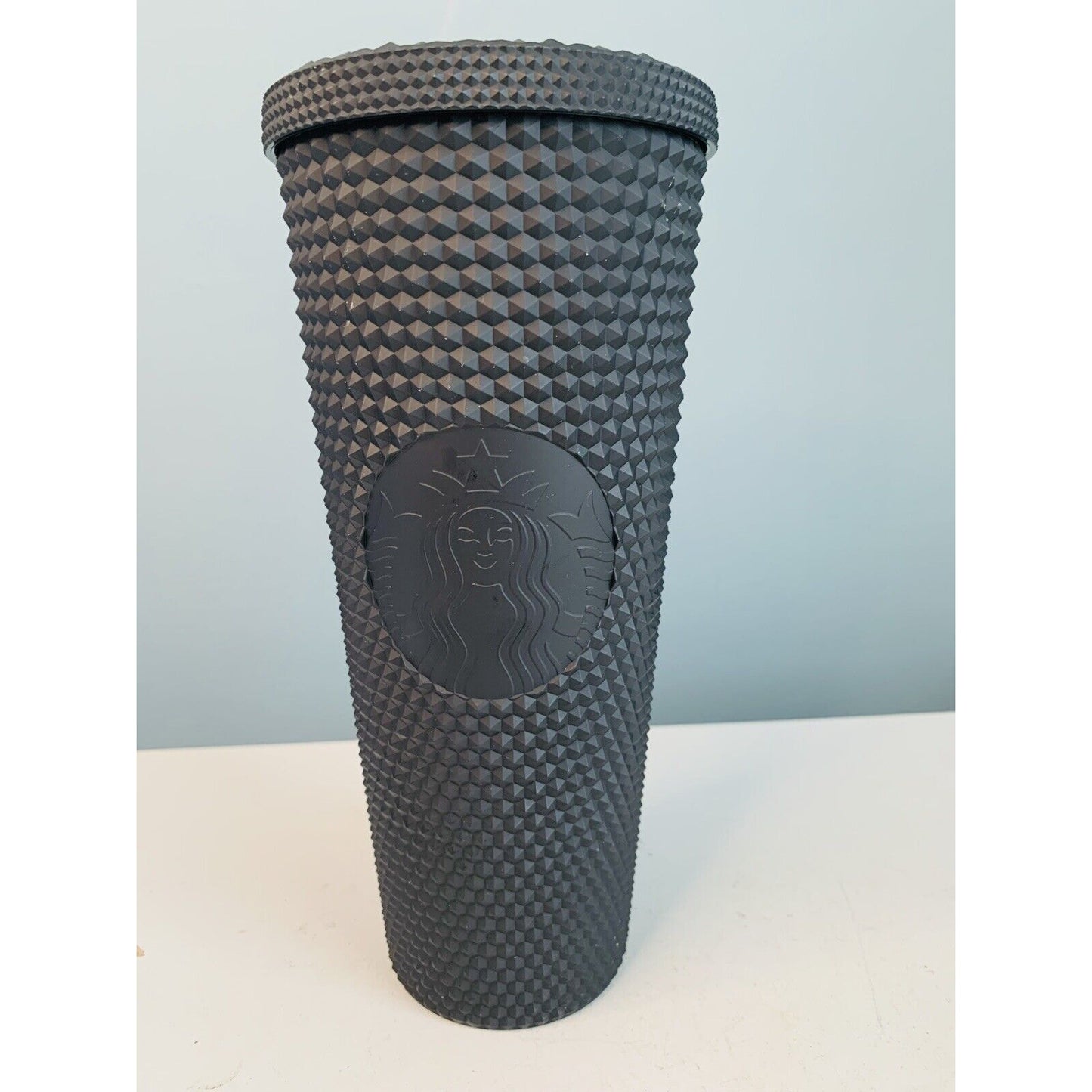 NWOT Starbucks Black Matte Studded 24oz Tumbler Limited Edition Mermaid No Straw