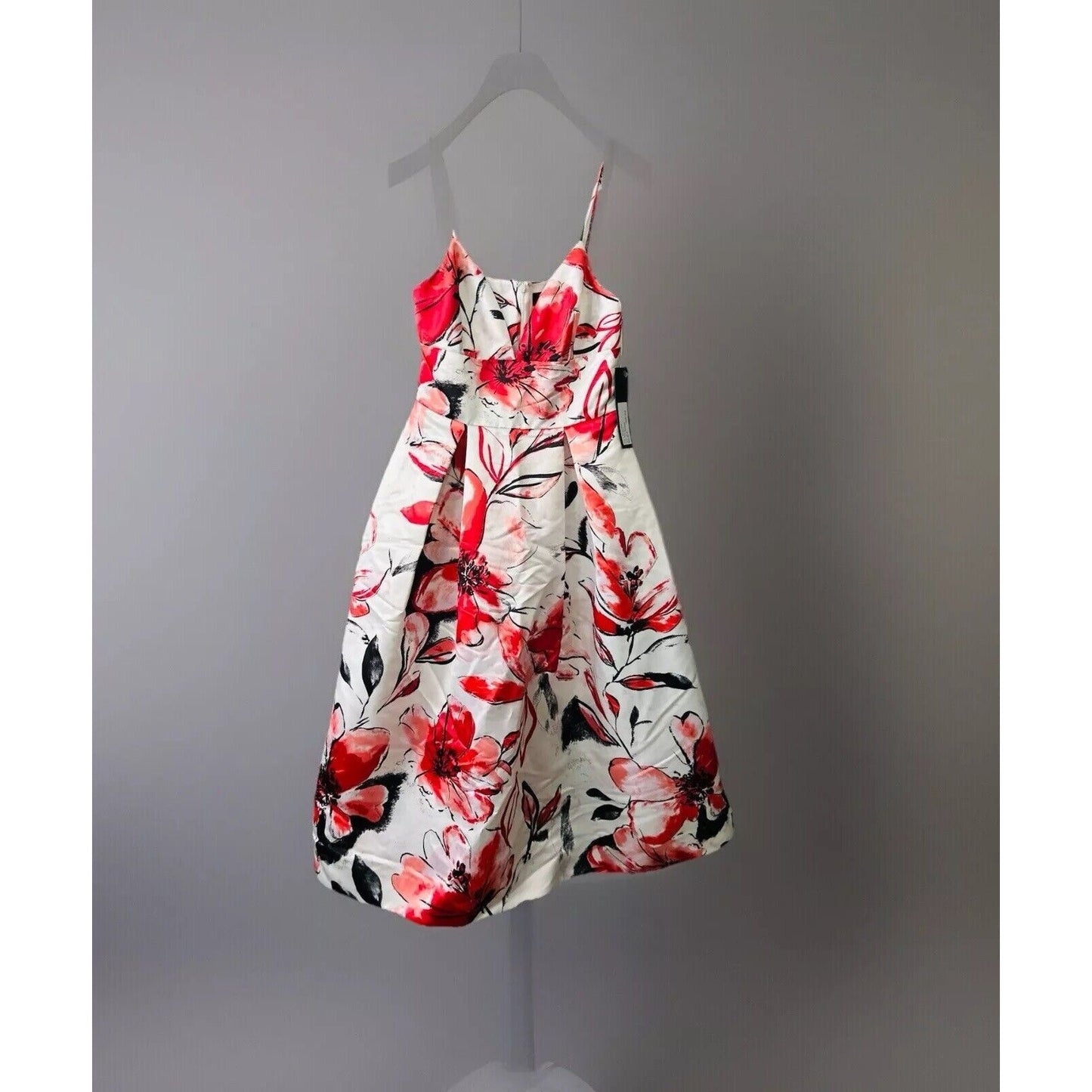 NWT $418 Parker Black Sana Dress Coral Gardenia Floral Pink Size 4 Sold Out