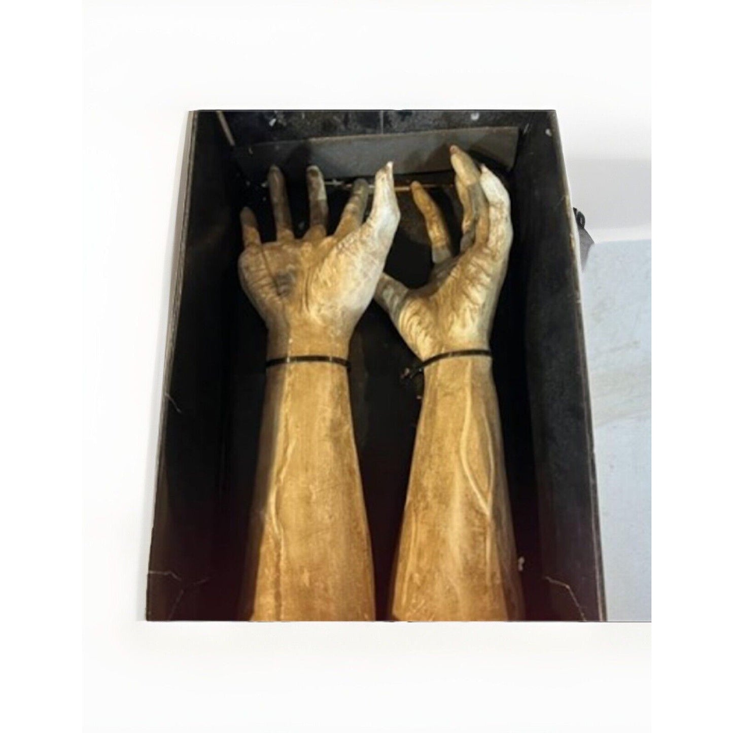 NIB 17” Skull & Bones Hand & Arm Set of 2 Yard Stakes Halloween Mummy Dead Body