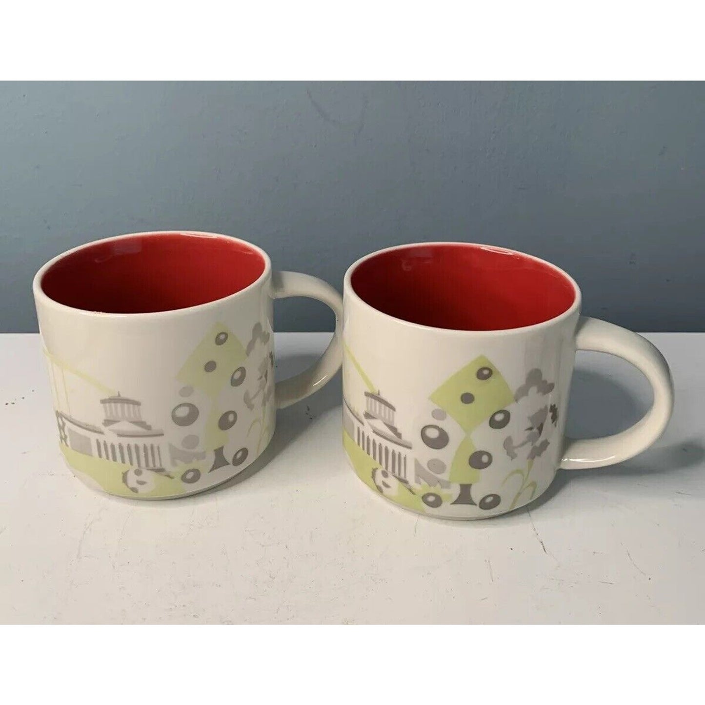 2 Starbucks Ohio Coffee Cup Mug “You Are Here Collection” YAH 14 Oz Mug 2013