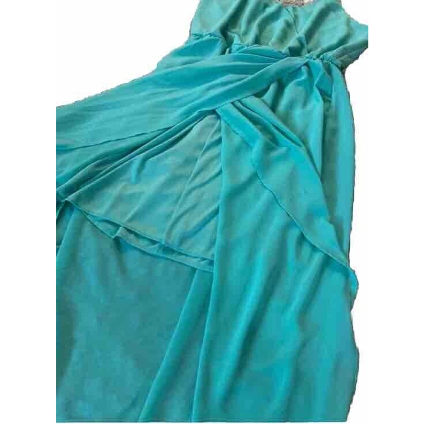 Lush High-Low Midi Dress Women’s Size Large Teal Wedding Bridesmaid Dance Formal